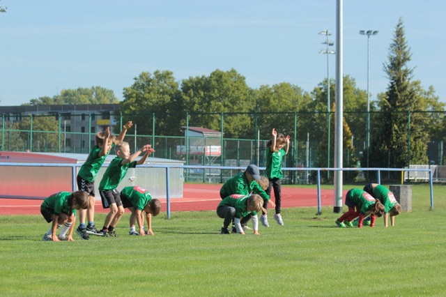Erwärmung mit Trainer